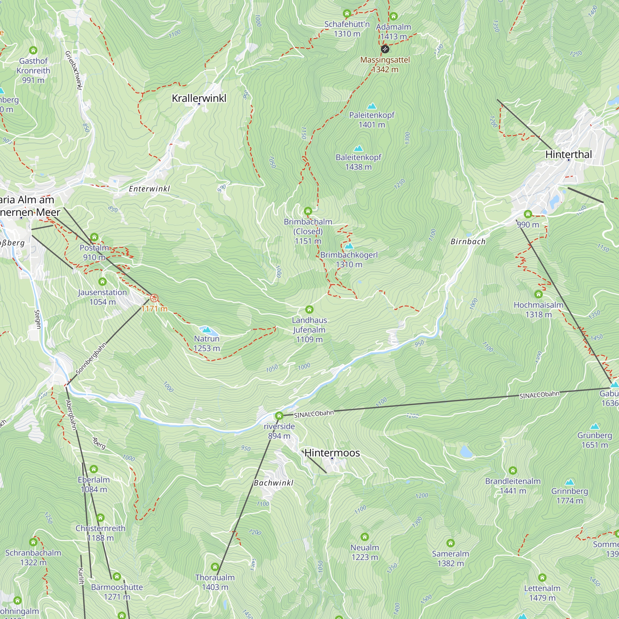 Landhaus Jufenalm map