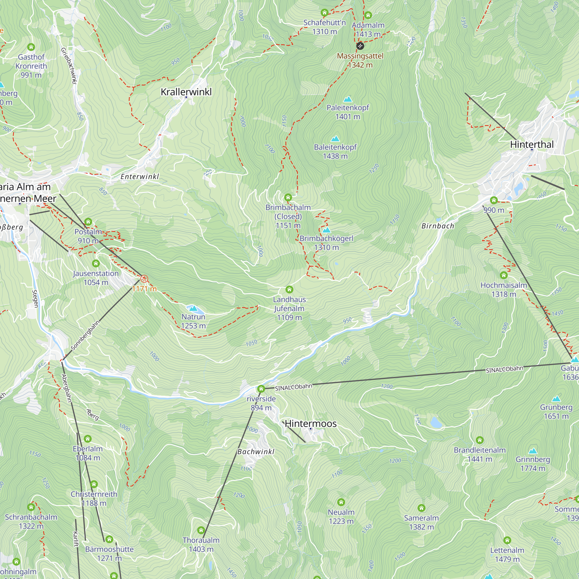 Landhaus Jufenalm map