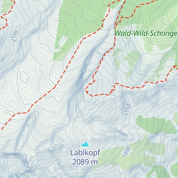 Map of Kleiner Watzmann