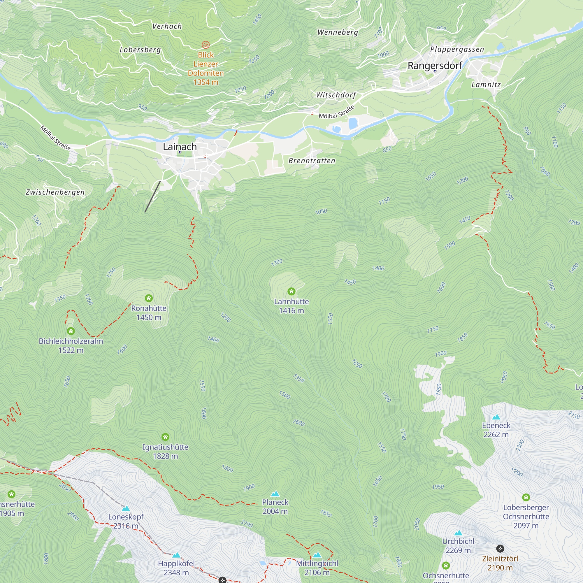 Lahnhütte map