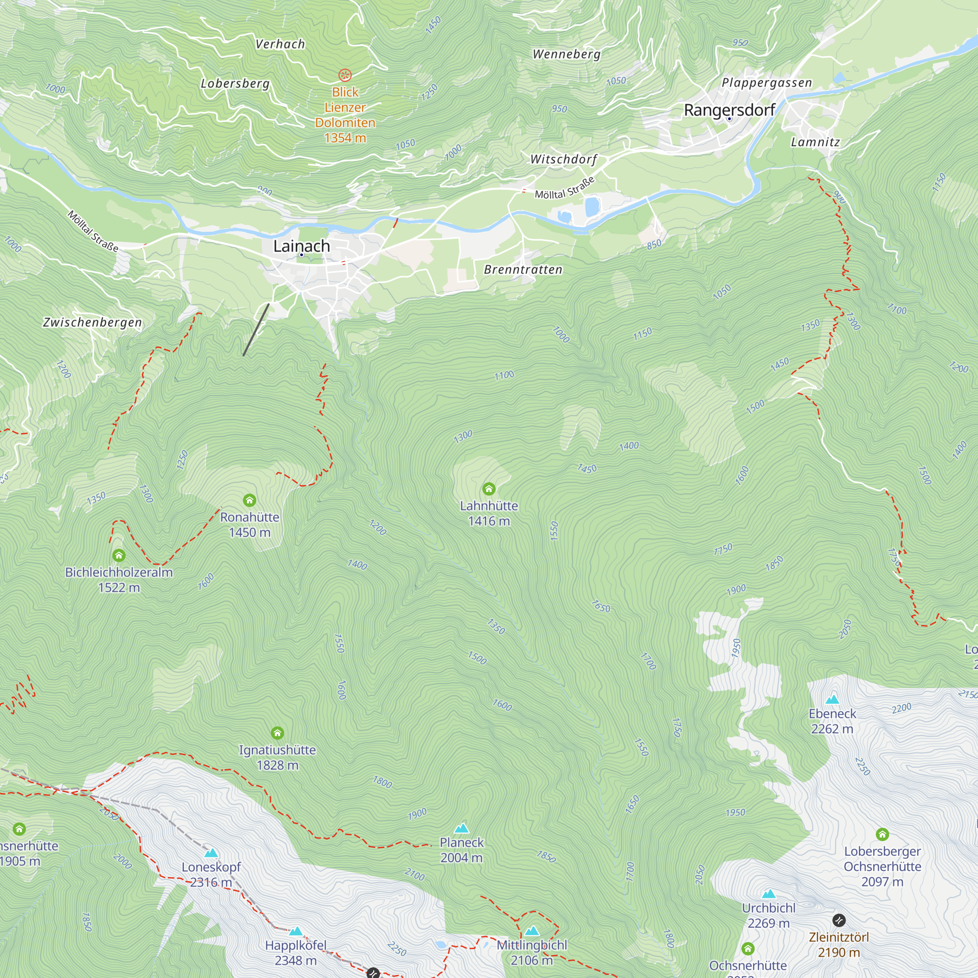 Lahnhütte map