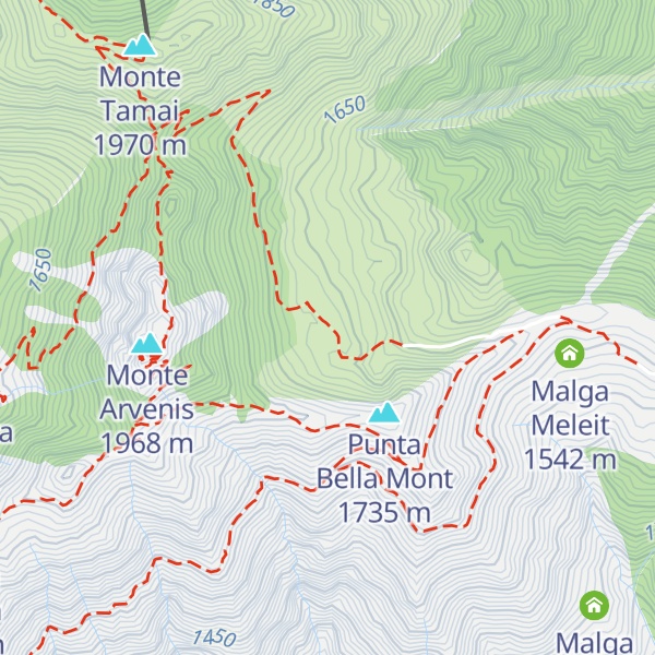 Map of Malga Agareit di sopra