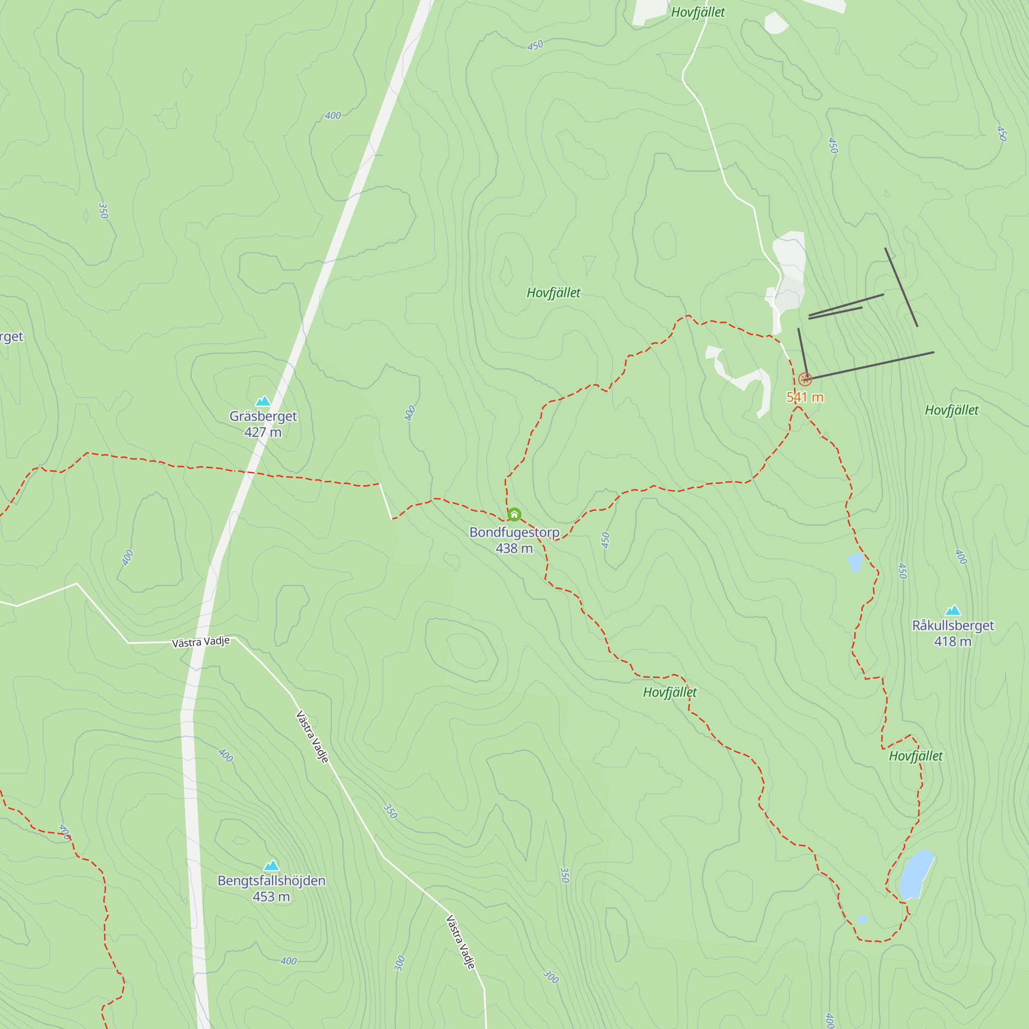 Bondfugestorp map