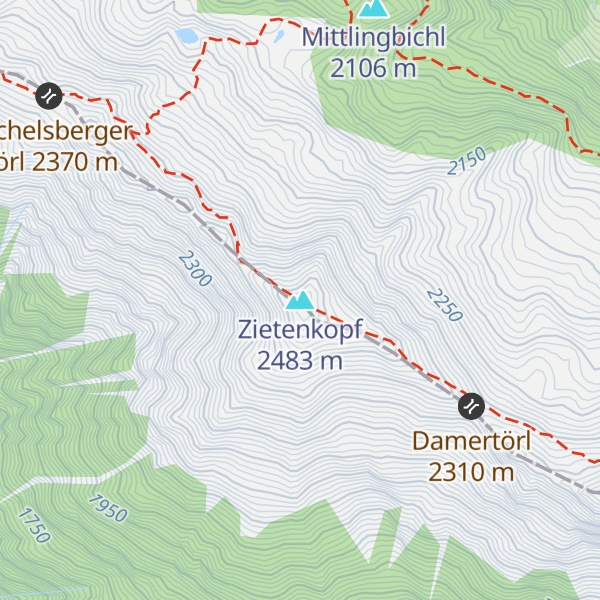 Map of Zietenkopf