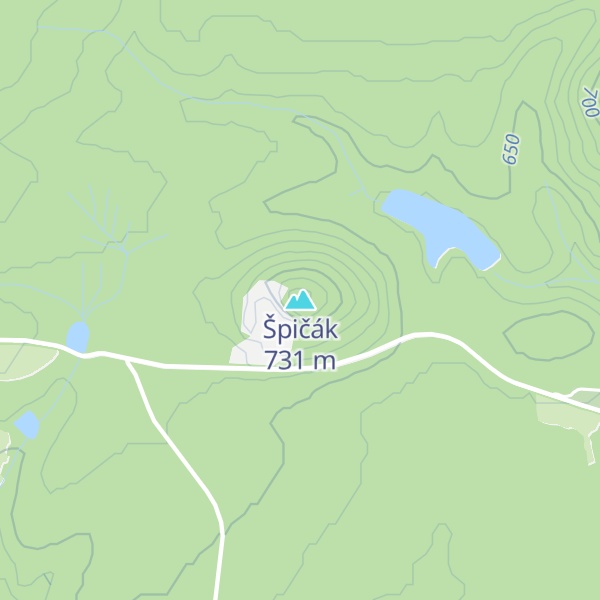 Map of Špičák