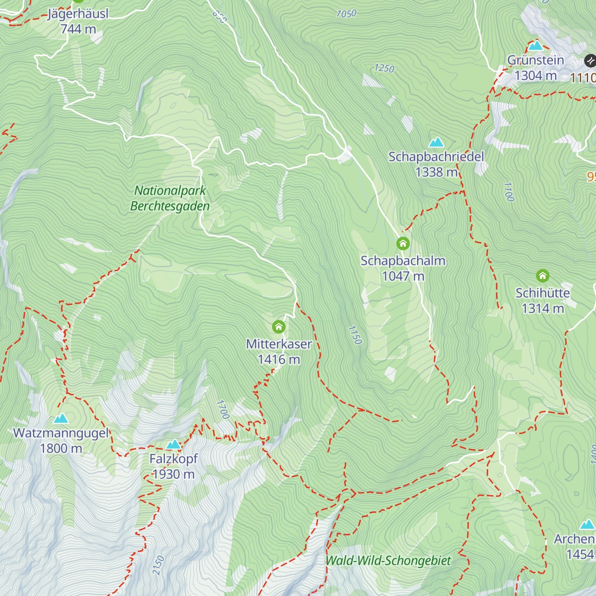 Mitterkaser-Diensthütte map