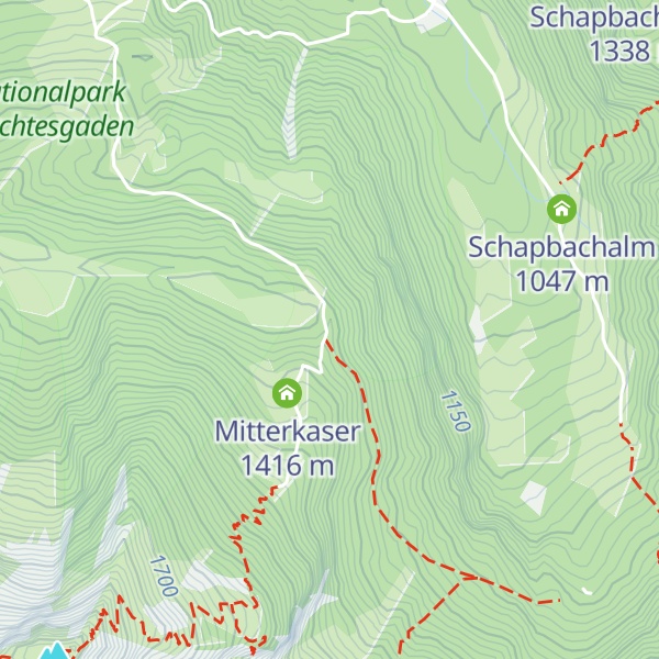 Map of Mitterkaser-Diensthütte