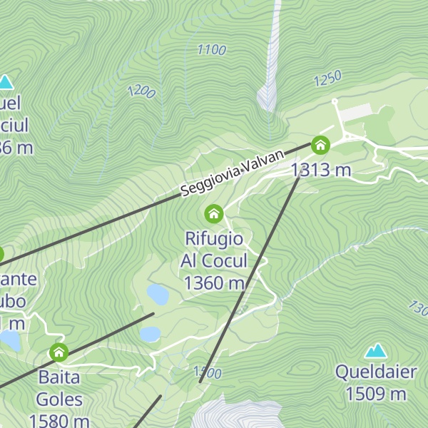 Map of Rifugio Al Cocul