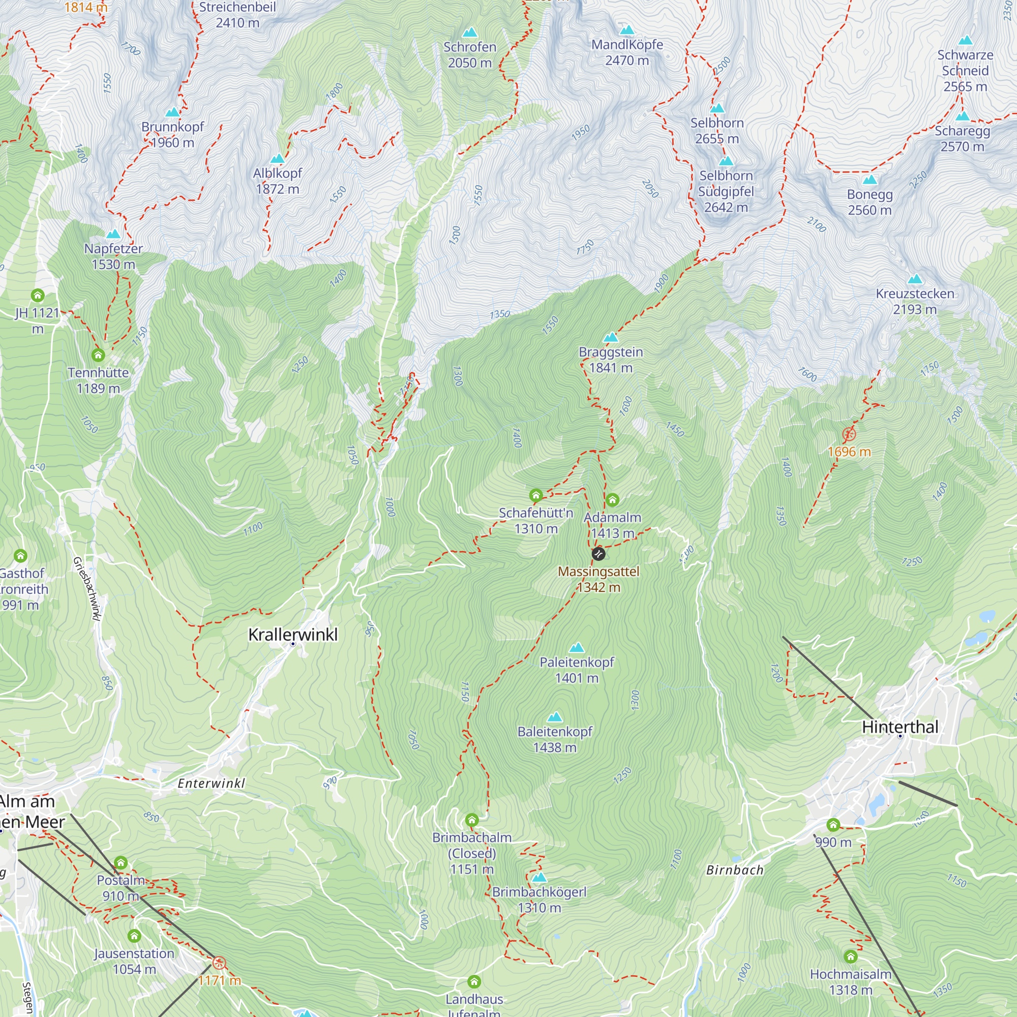 Lechneralm map