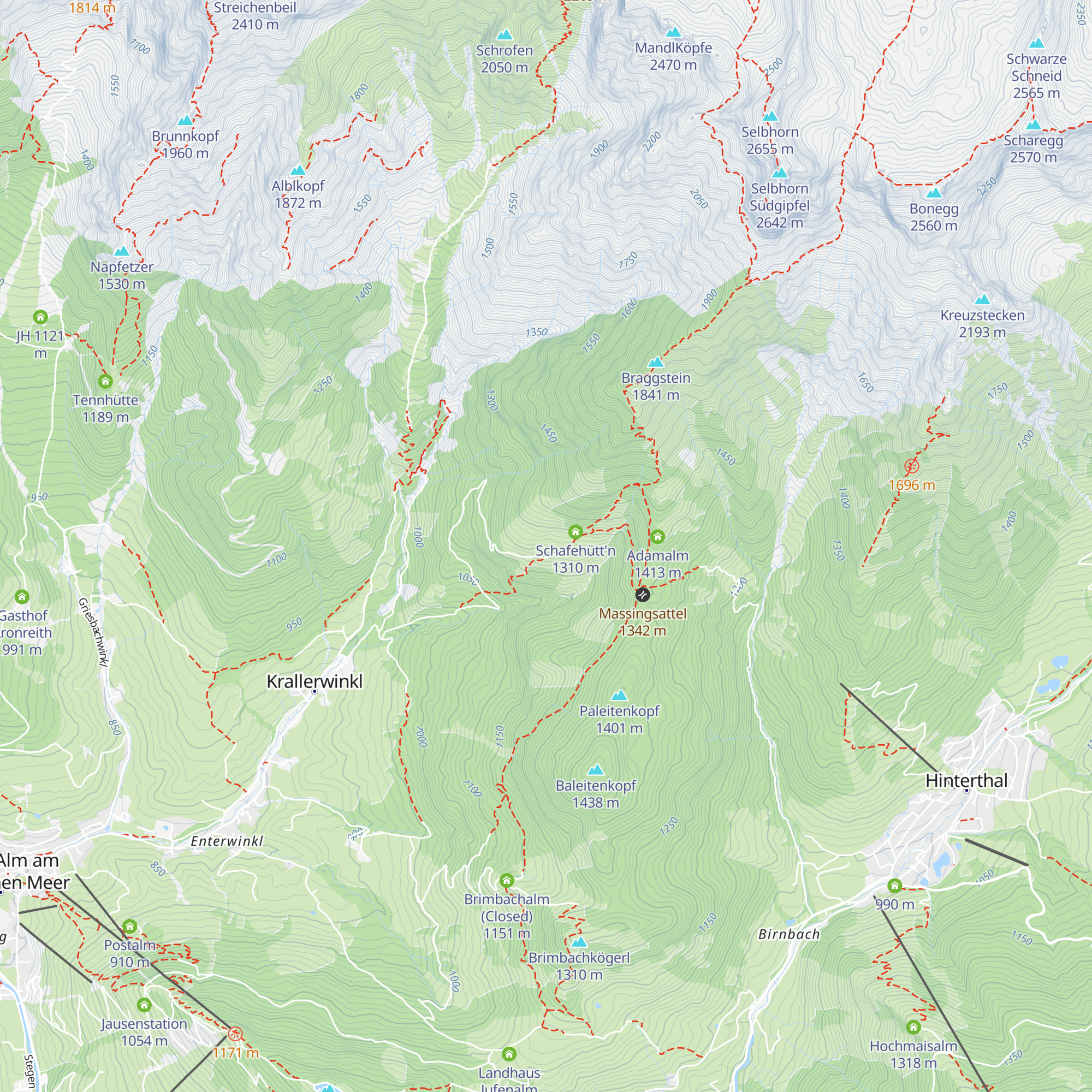 Lechneralm map
