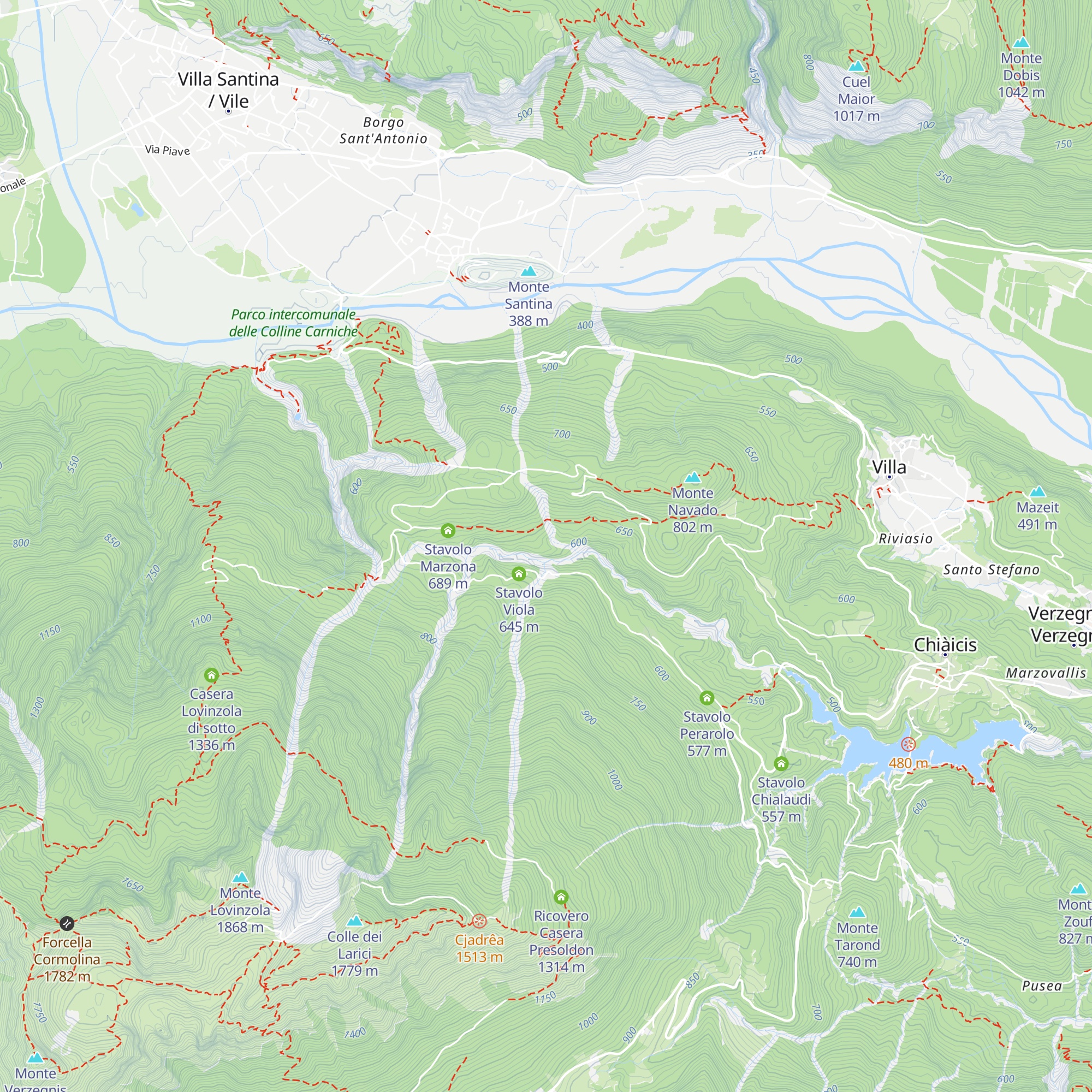 Stavolo Cimbri map