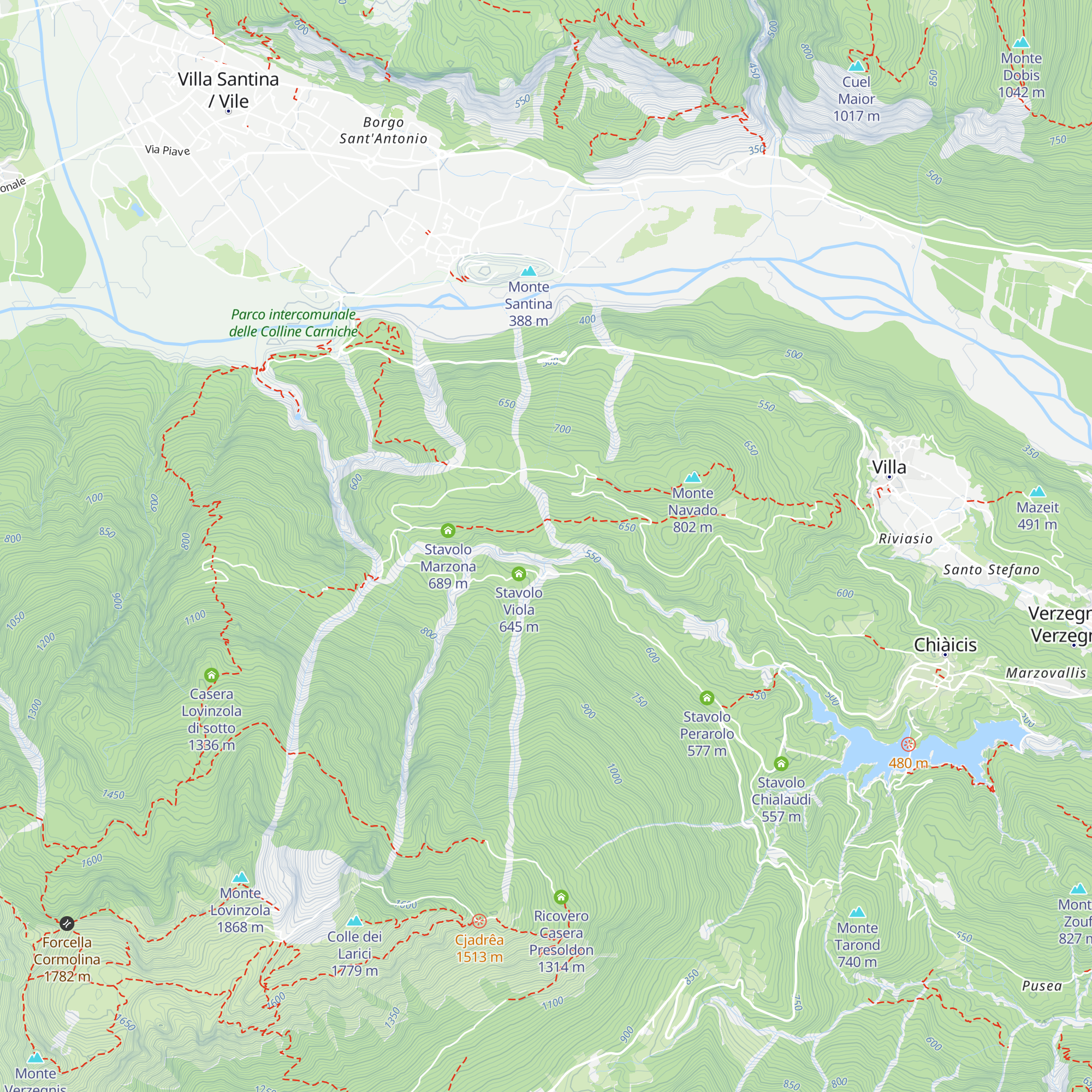 Stavolo Cimbri map