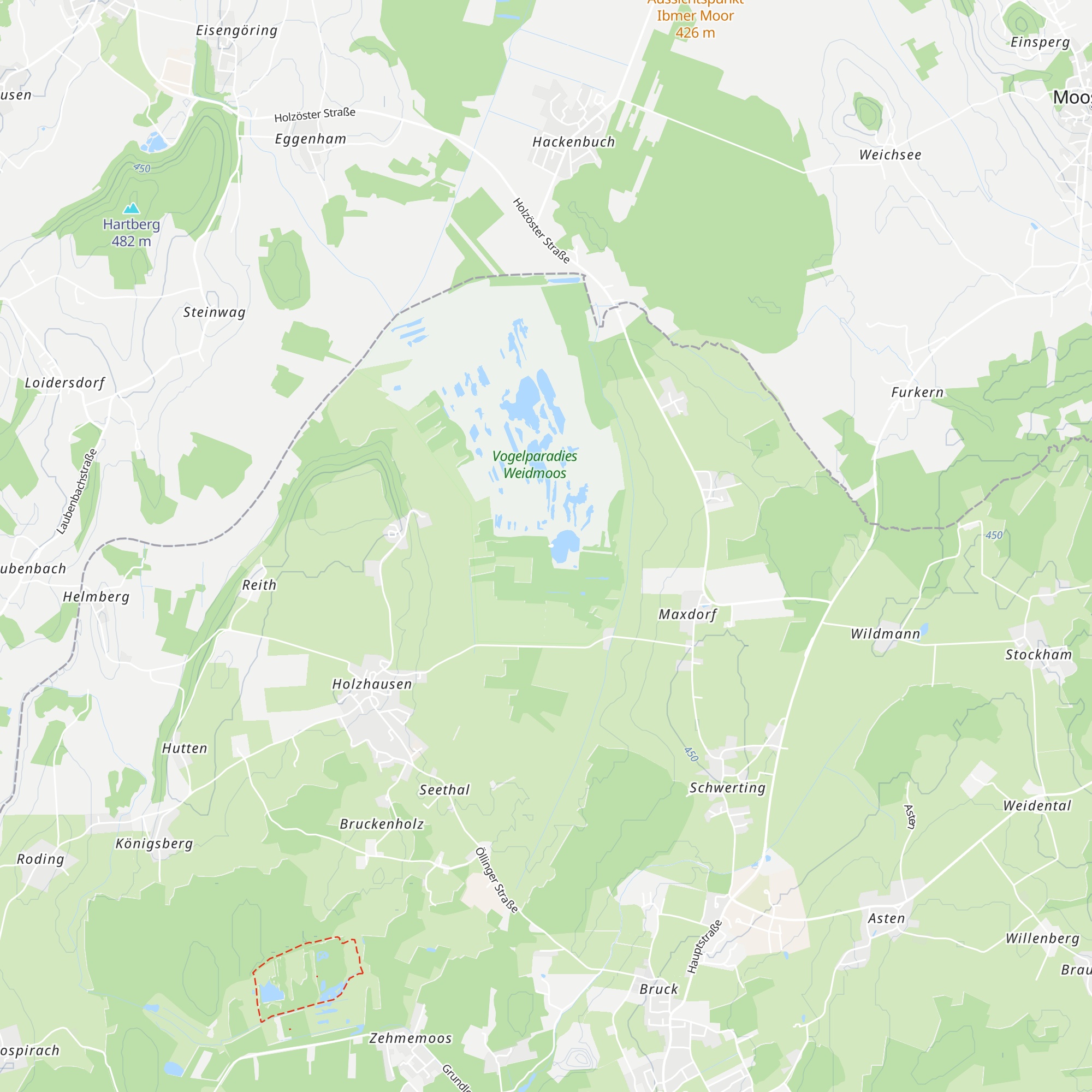 Schutzhütte Weidmoor Süd map