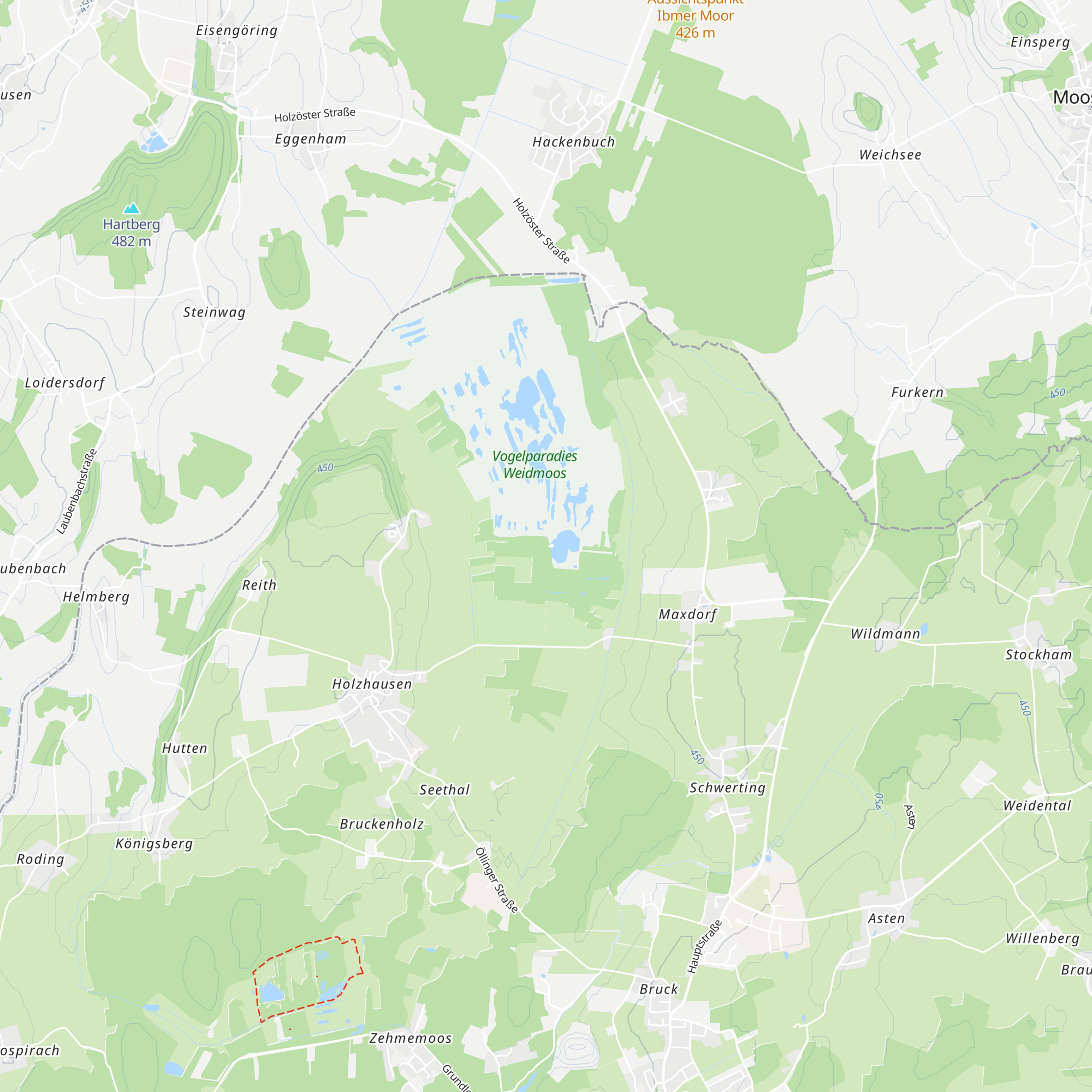 Schutzhütte Weidmoor Süd map