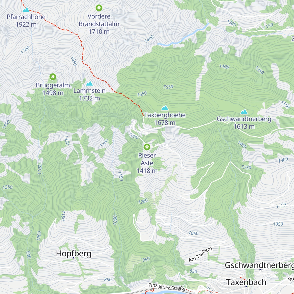 Rieser Aste map