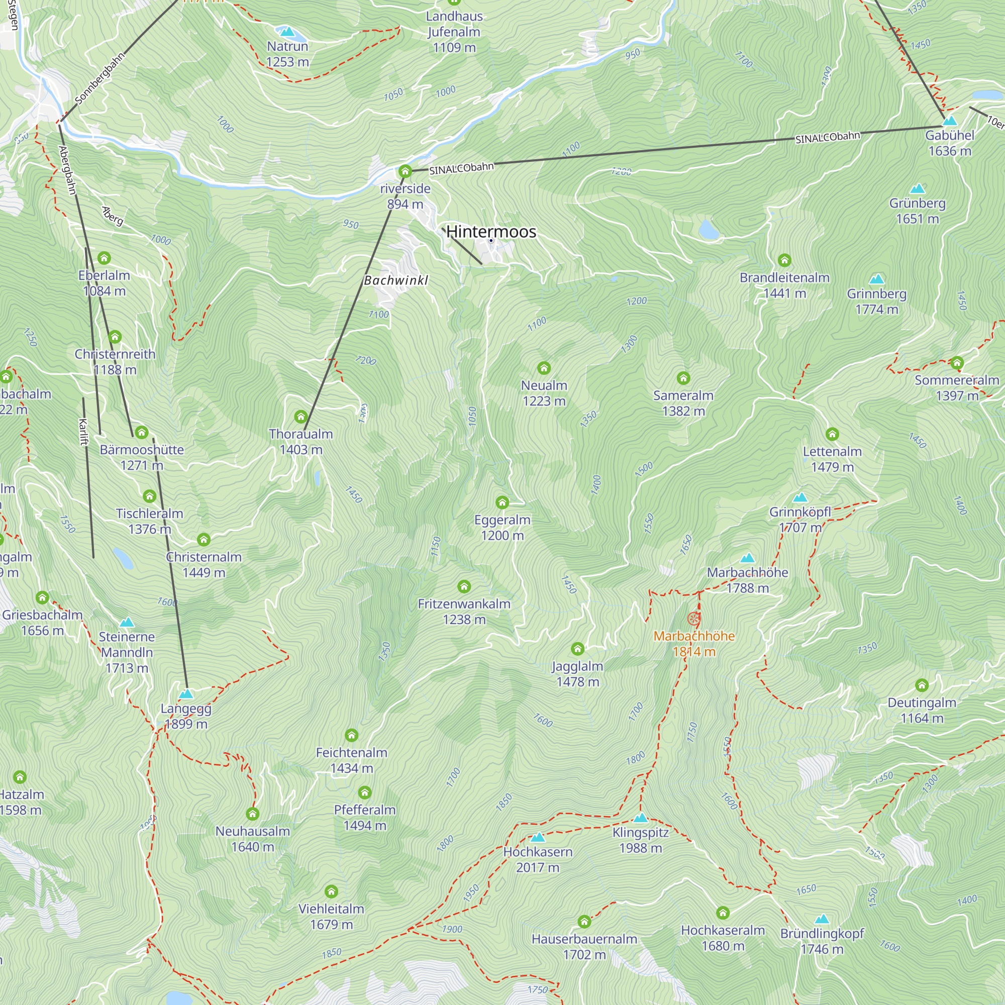 Eggeralm map