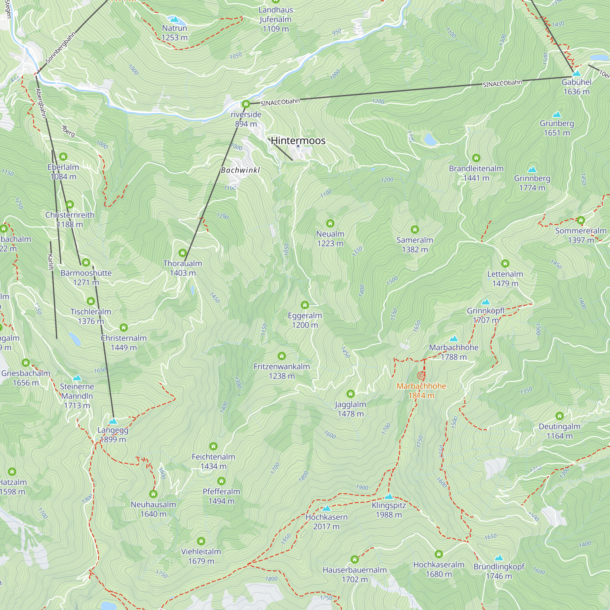 Eggeralm map