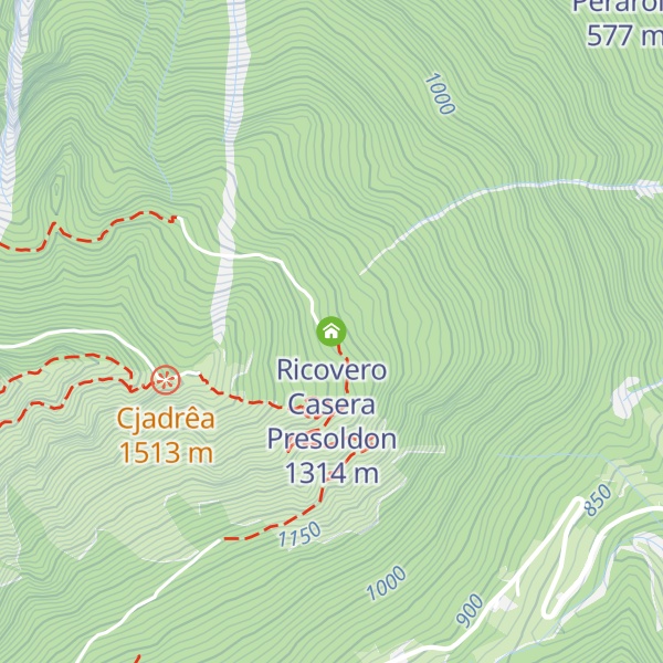Map of Ricovero Casera Presoldon