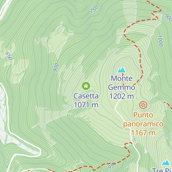 Map of Casetta