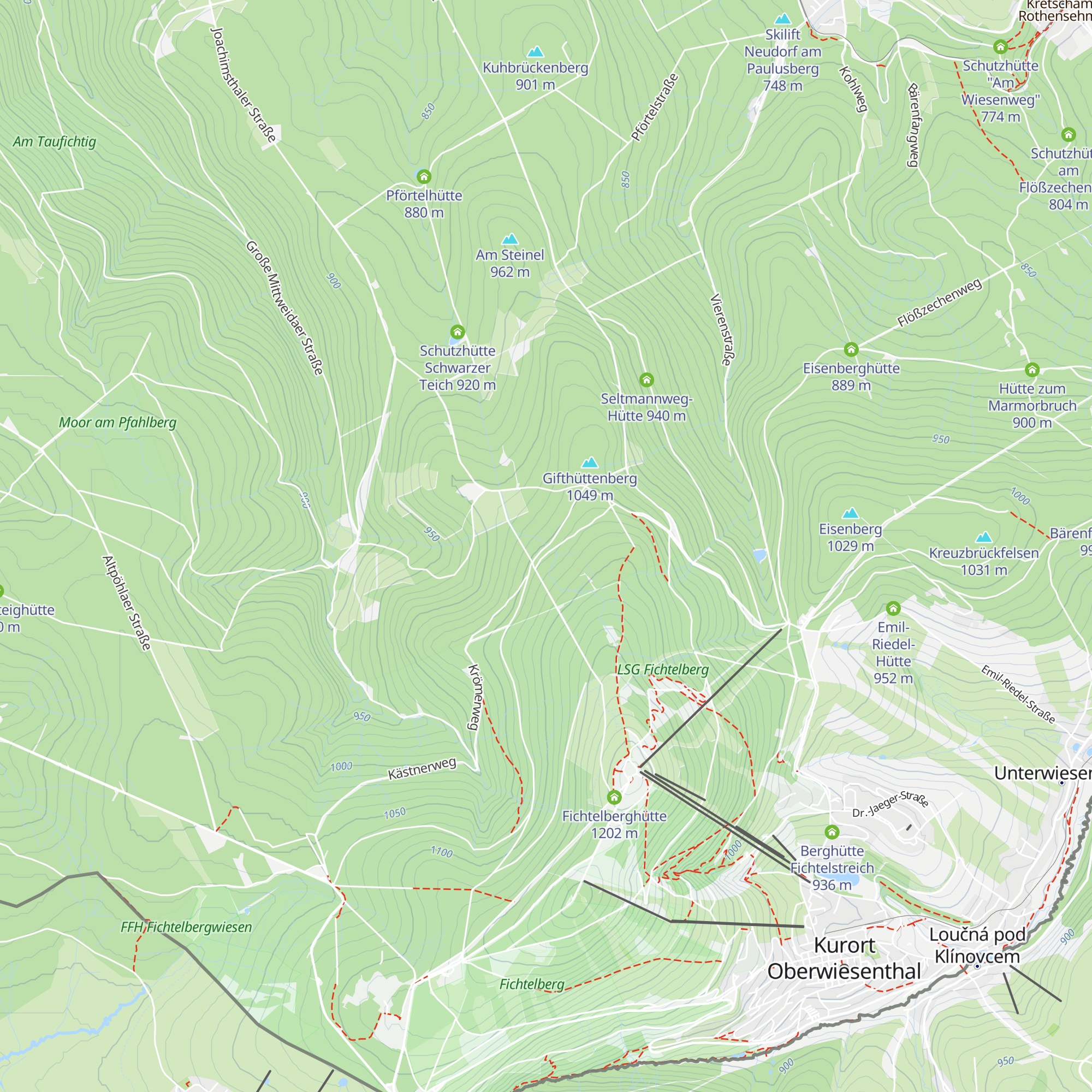 Zschopauquellhütte map