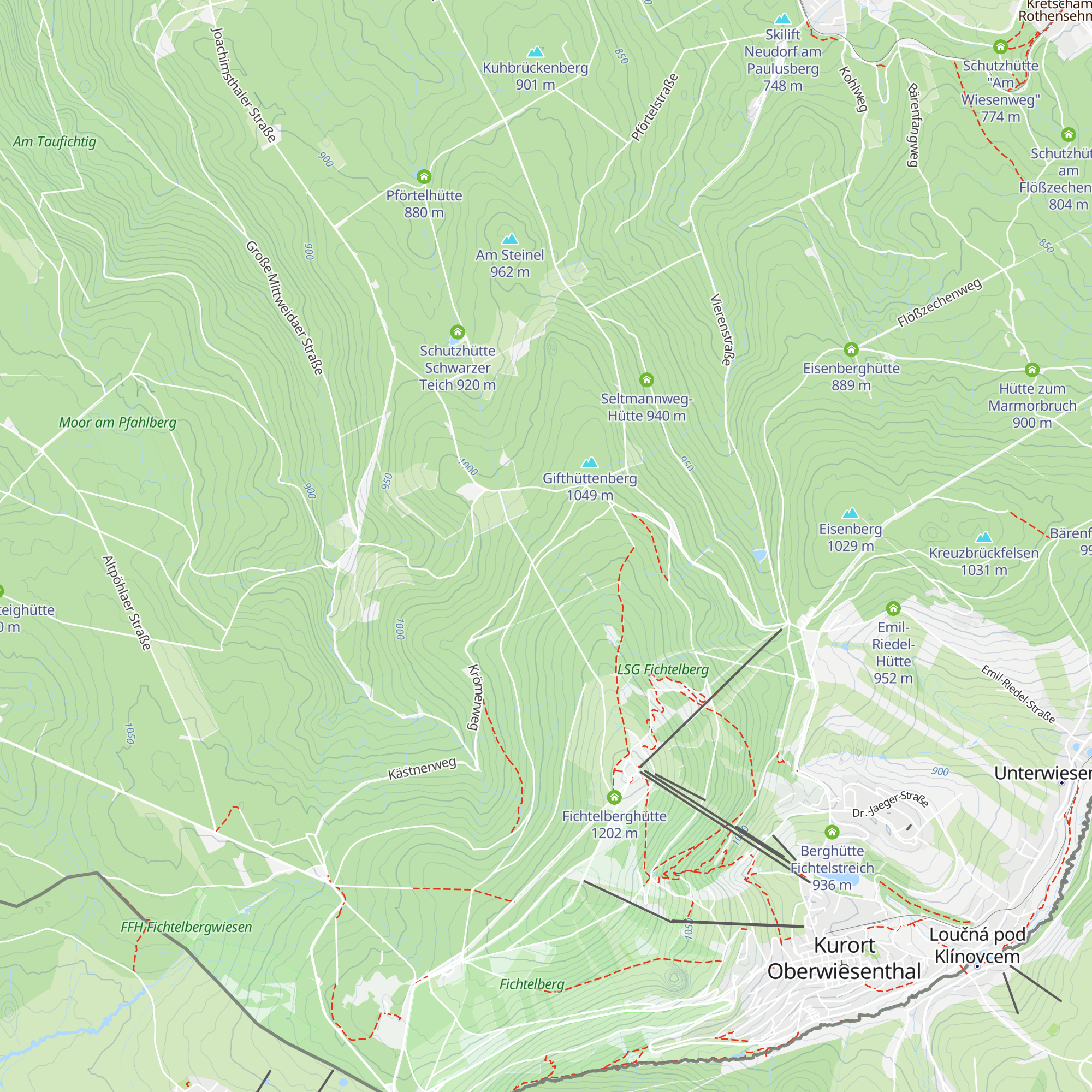 Zschopauquellhütte map