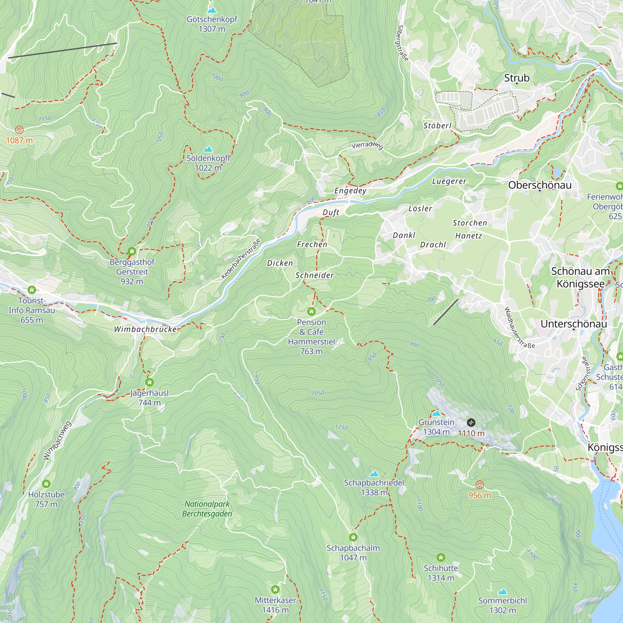 Pension & Café Hammerstiel map