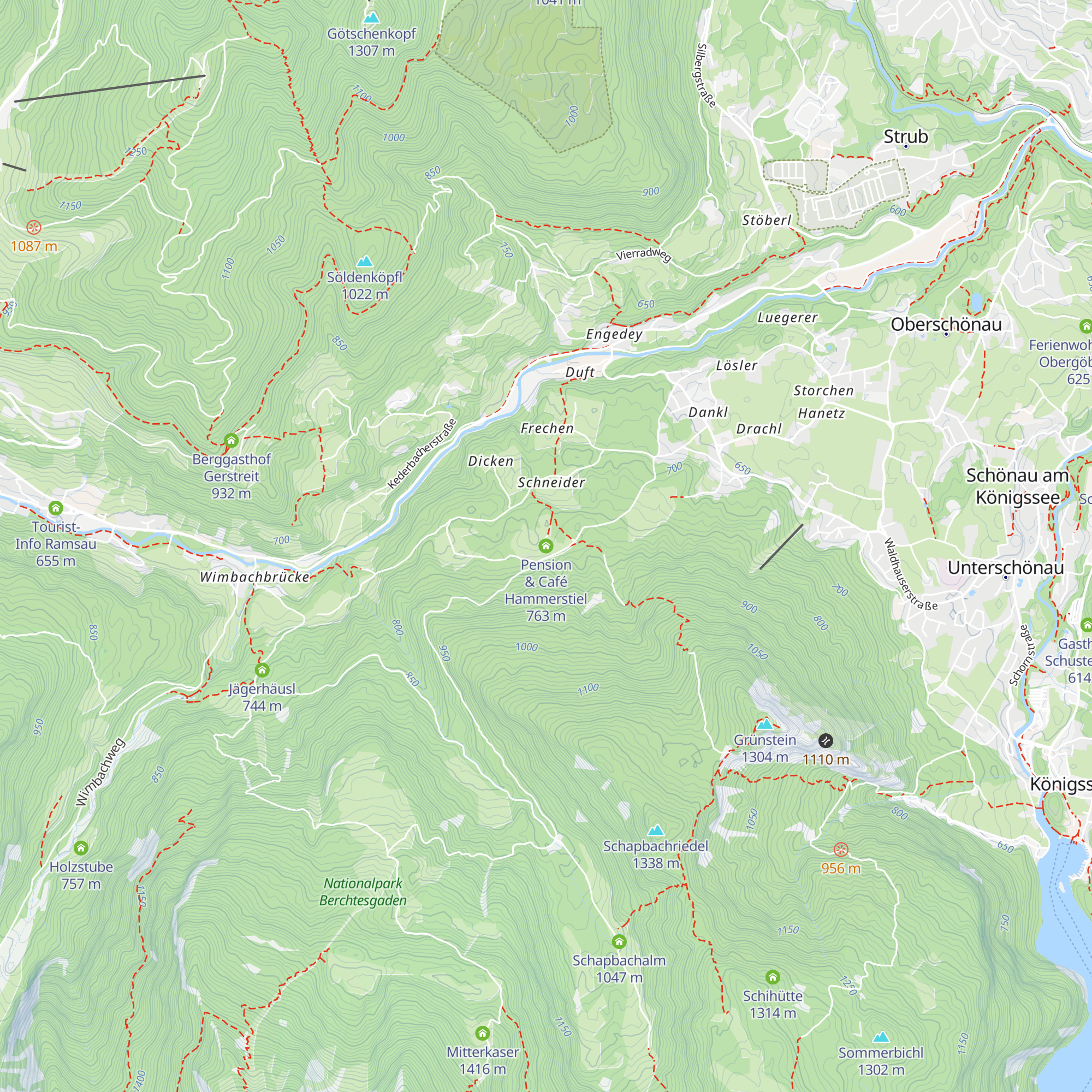 Pension & Café Hammerstiel map