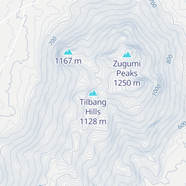Map of Tilbang Hills