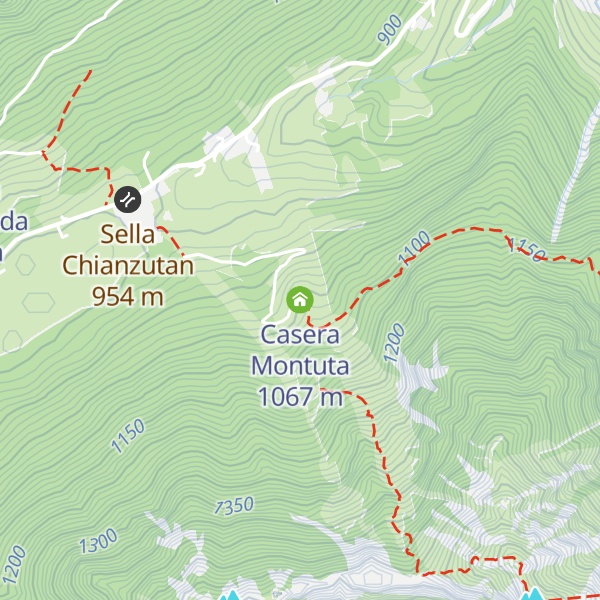 Map of Casera Montuta