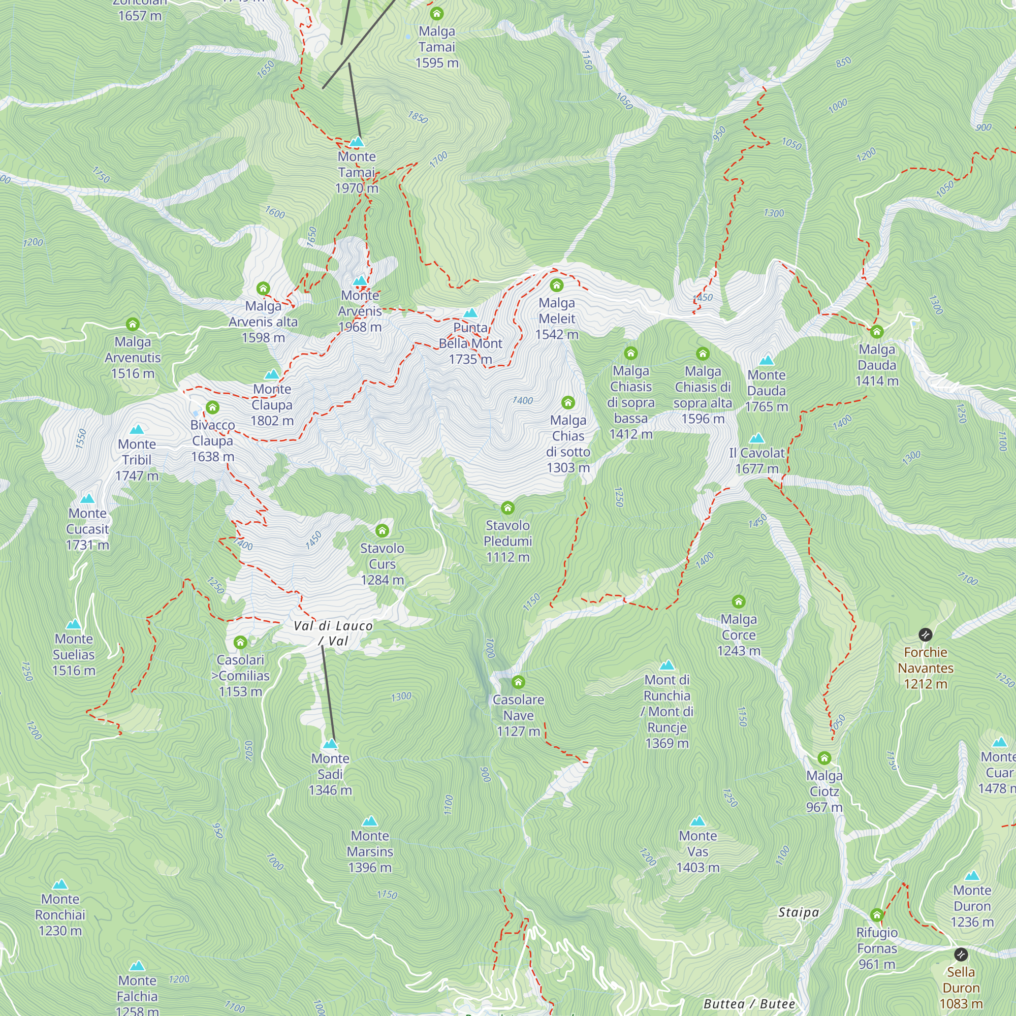 Stavolo Pledumi map