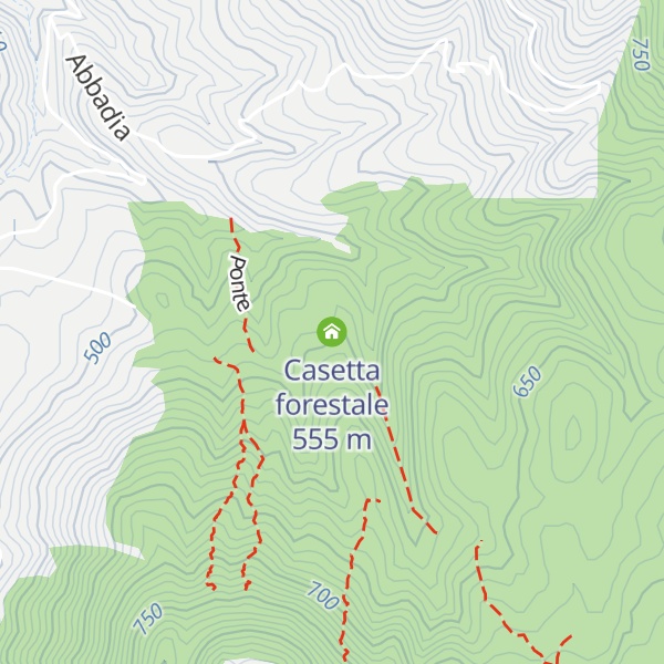 Map of Casetta forestale