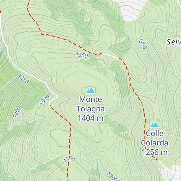 Map of Monte Tolagna