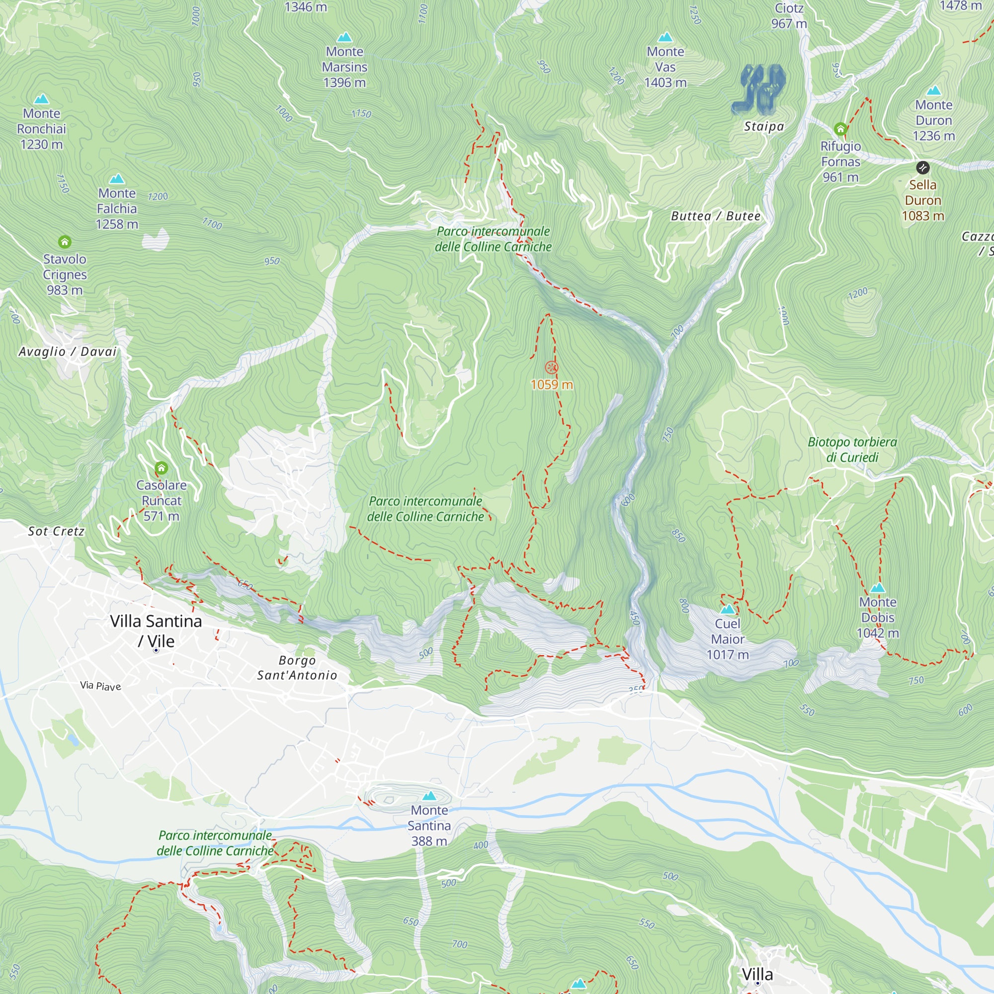 Casolare Chiarset map
