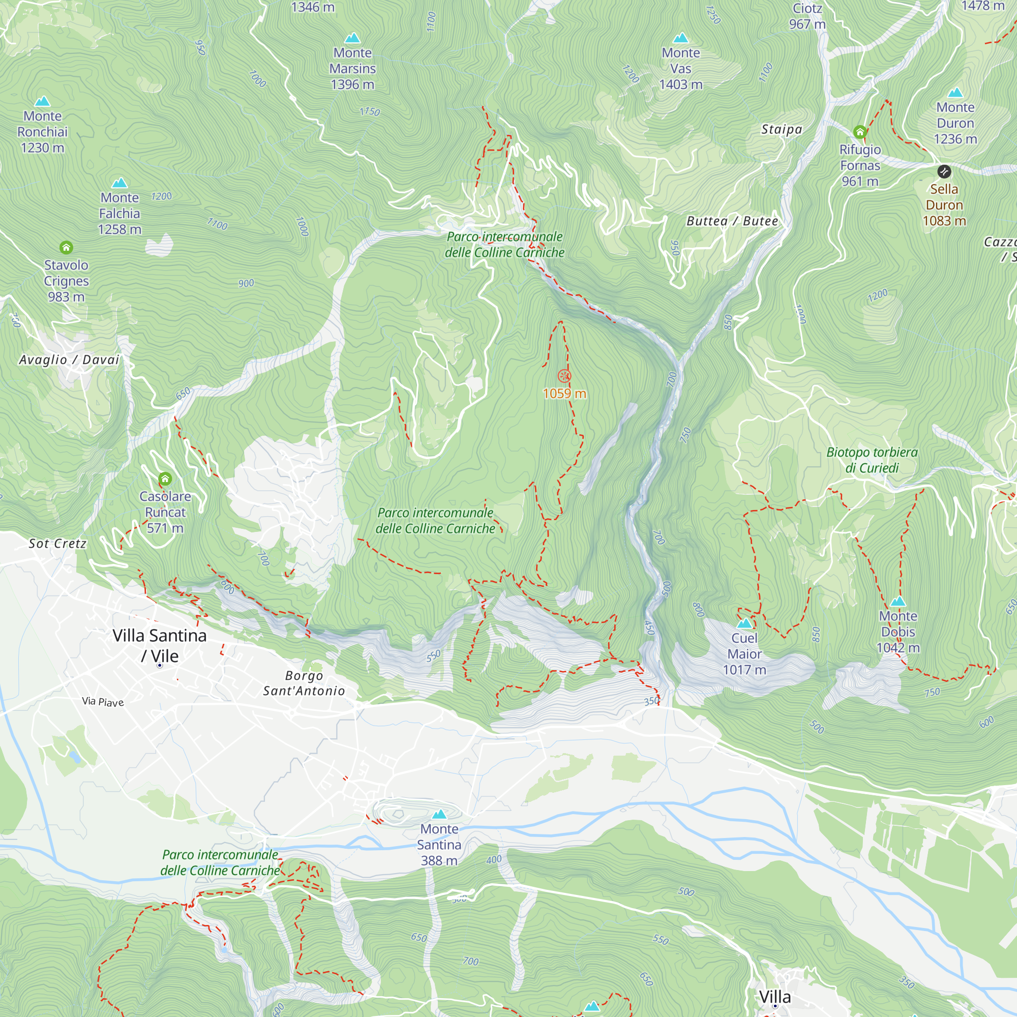 Casolare Chiarset map
