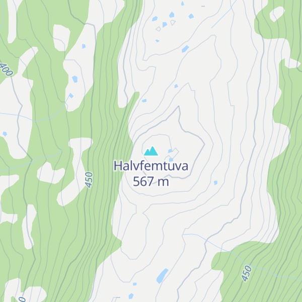 Map of Halvfemtuva