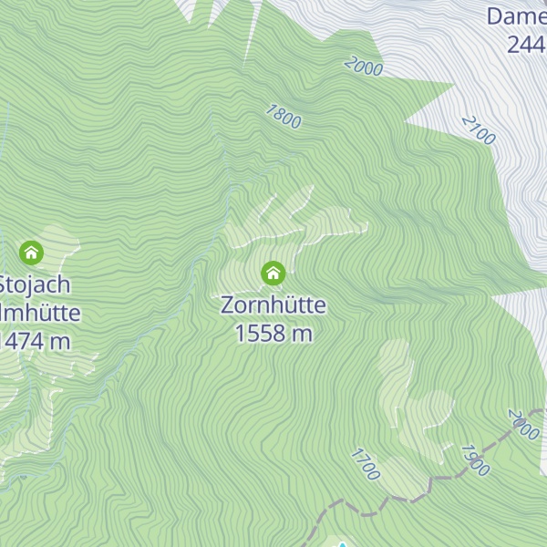 Map of Zornhütte