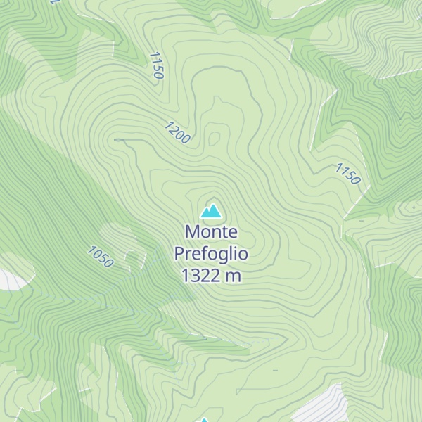 Map of Monte Prefoglio