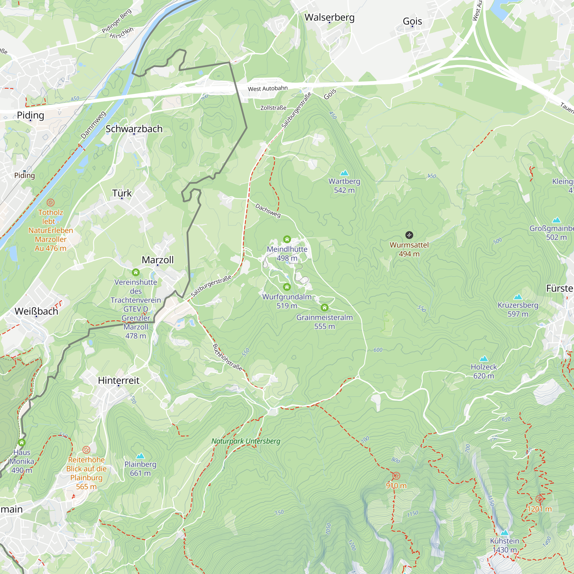 Wurfgrundalm map