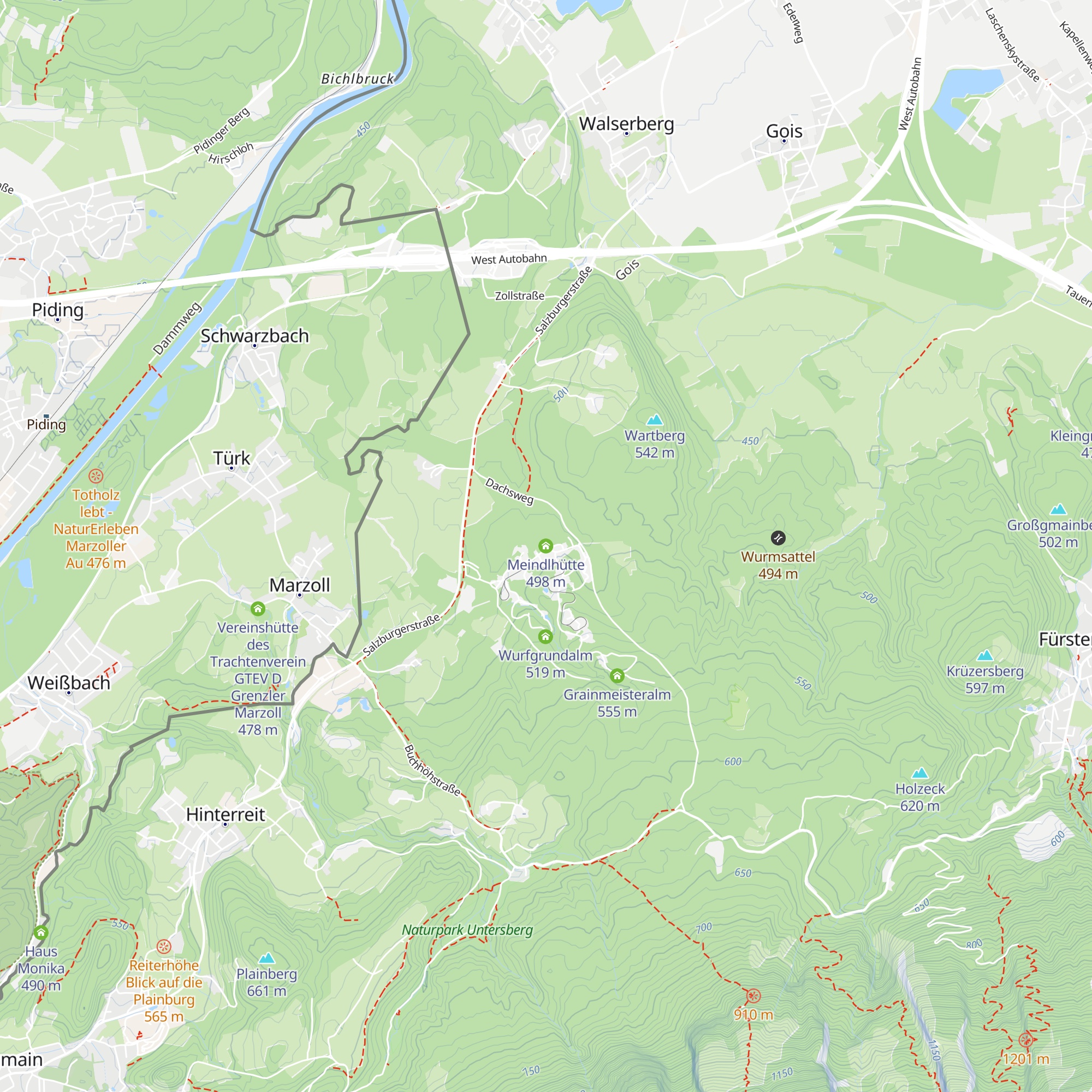 Meindlhütte map