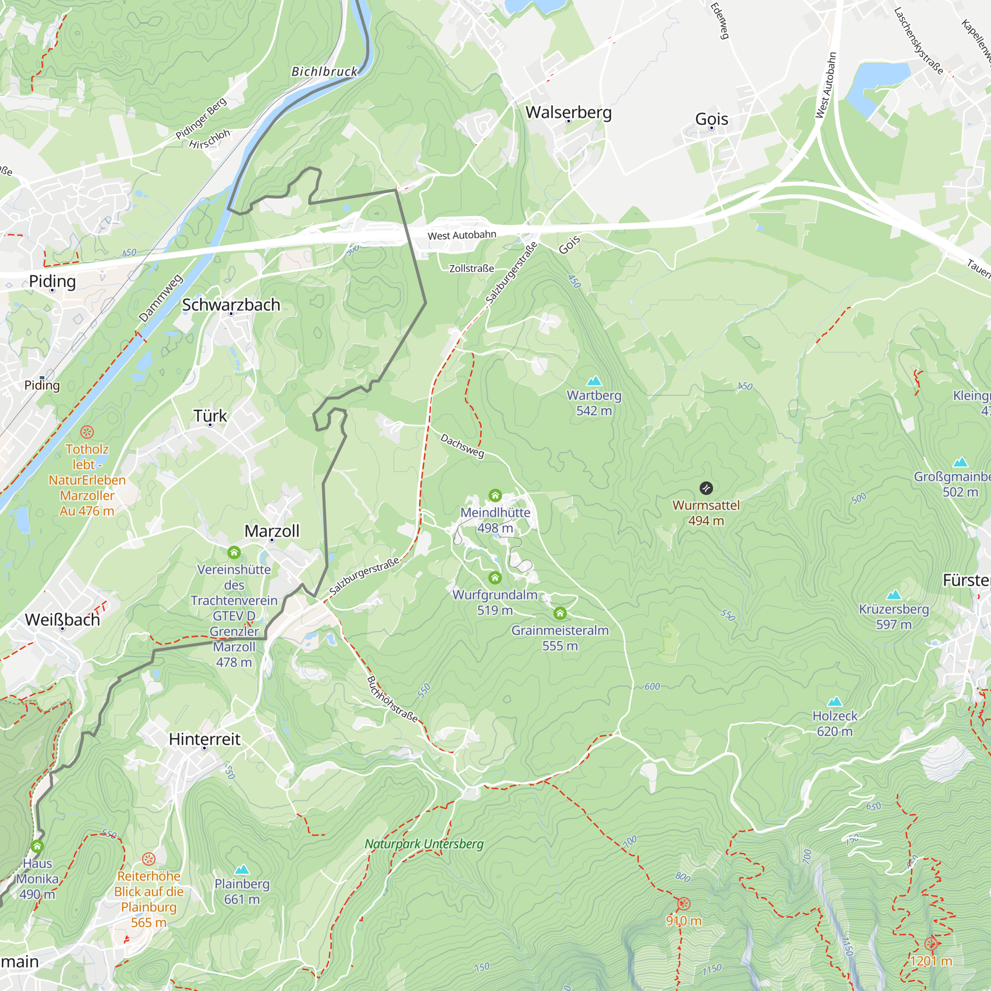 Meindlhütte map