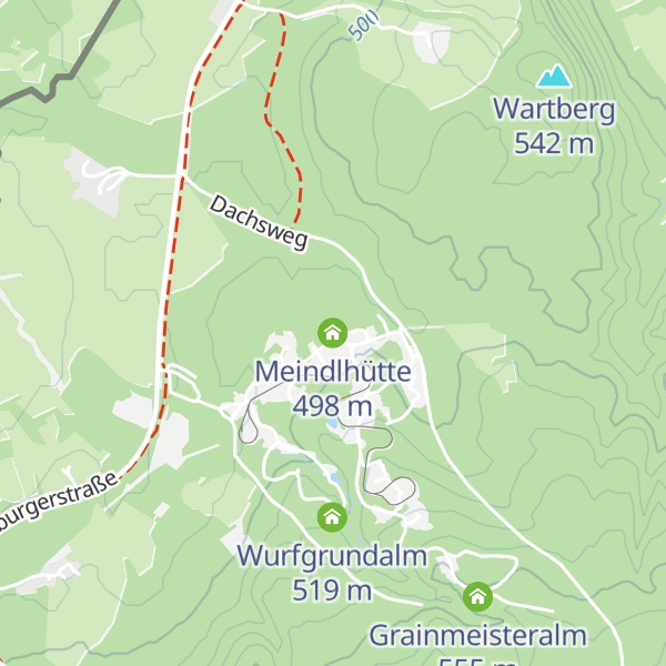 Map of Meindlhütte