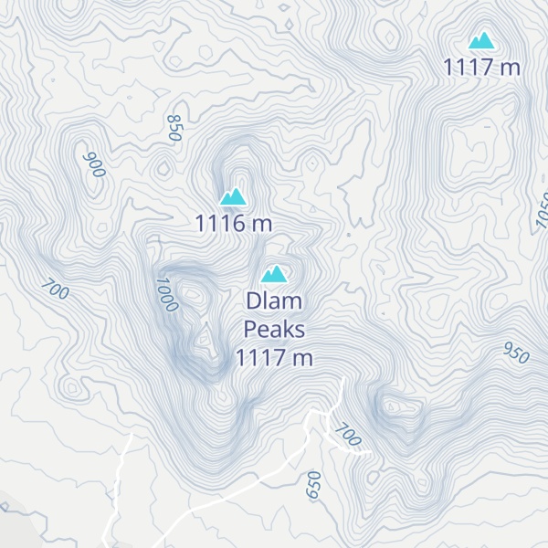 Map of Dlam Peaks