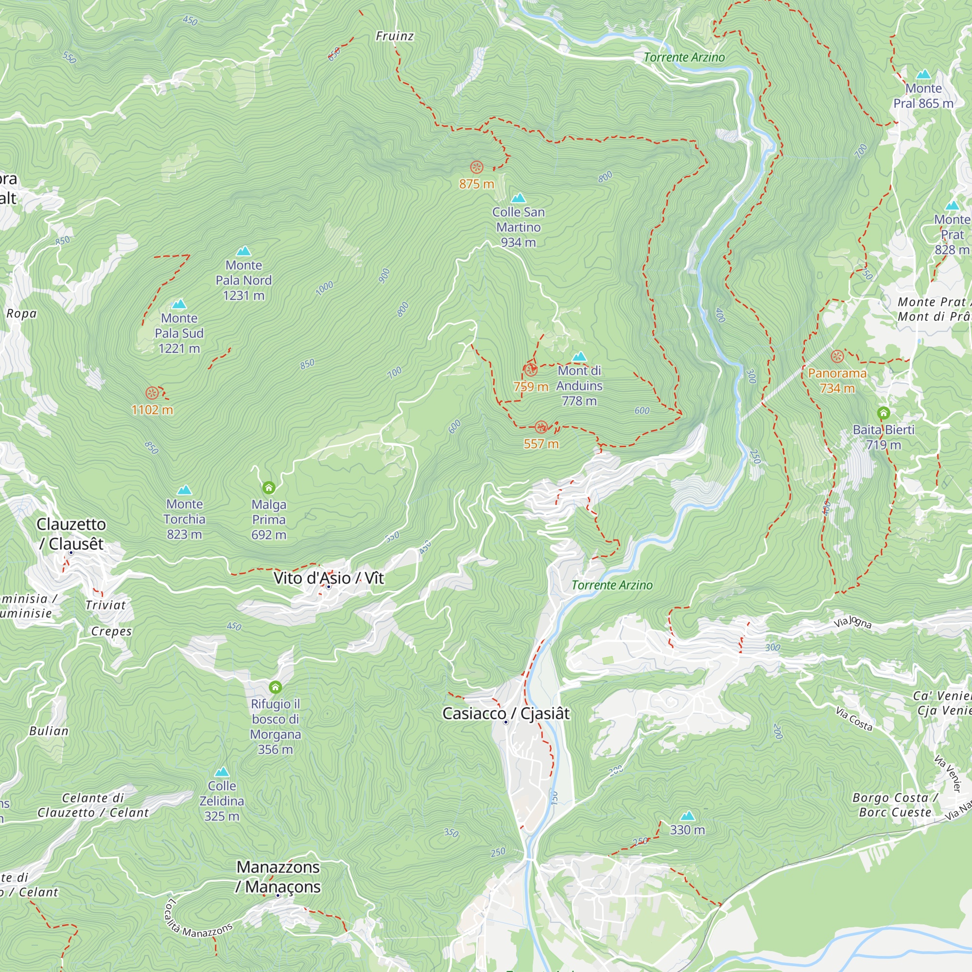 Fonti solforose map