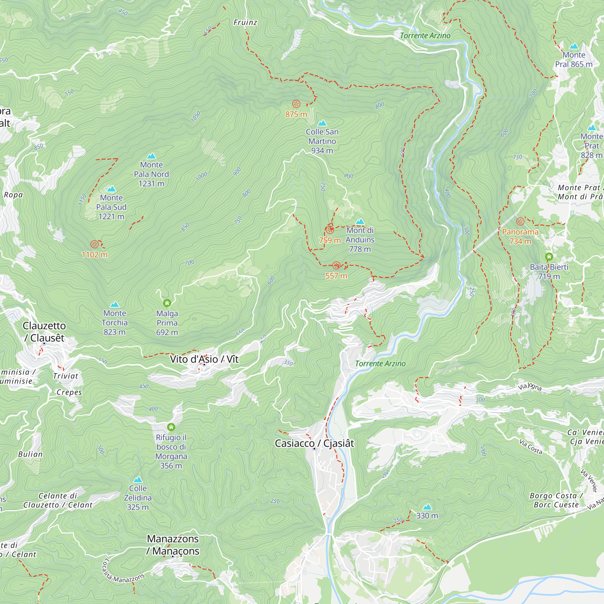 Fonti solforose map