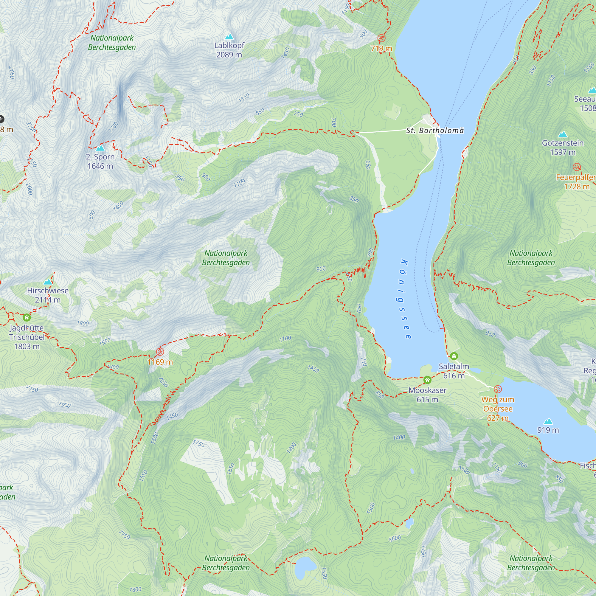 Schrainbachalm map