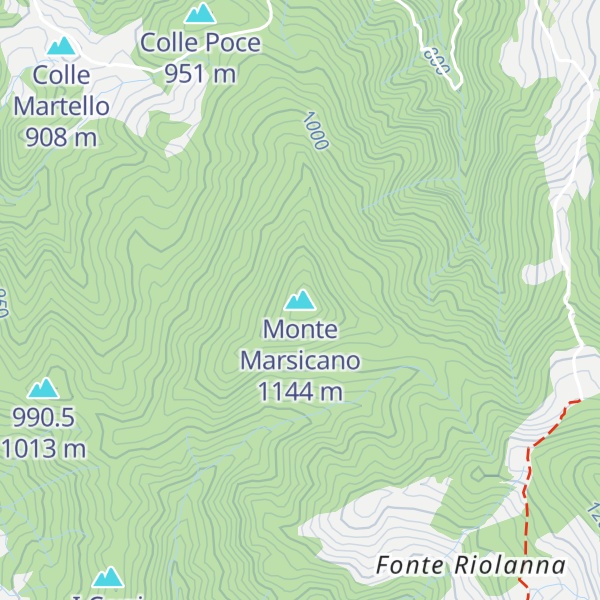 Map of Monte Marsicano