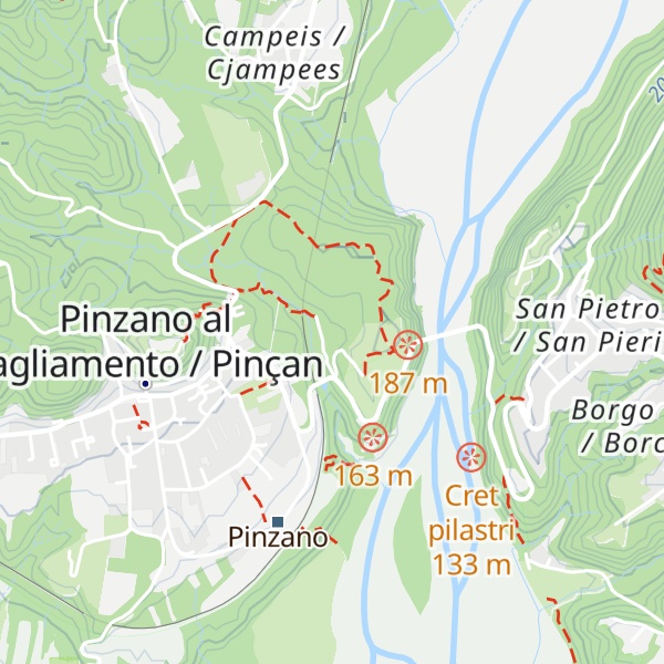 Map of Ex caserma militare