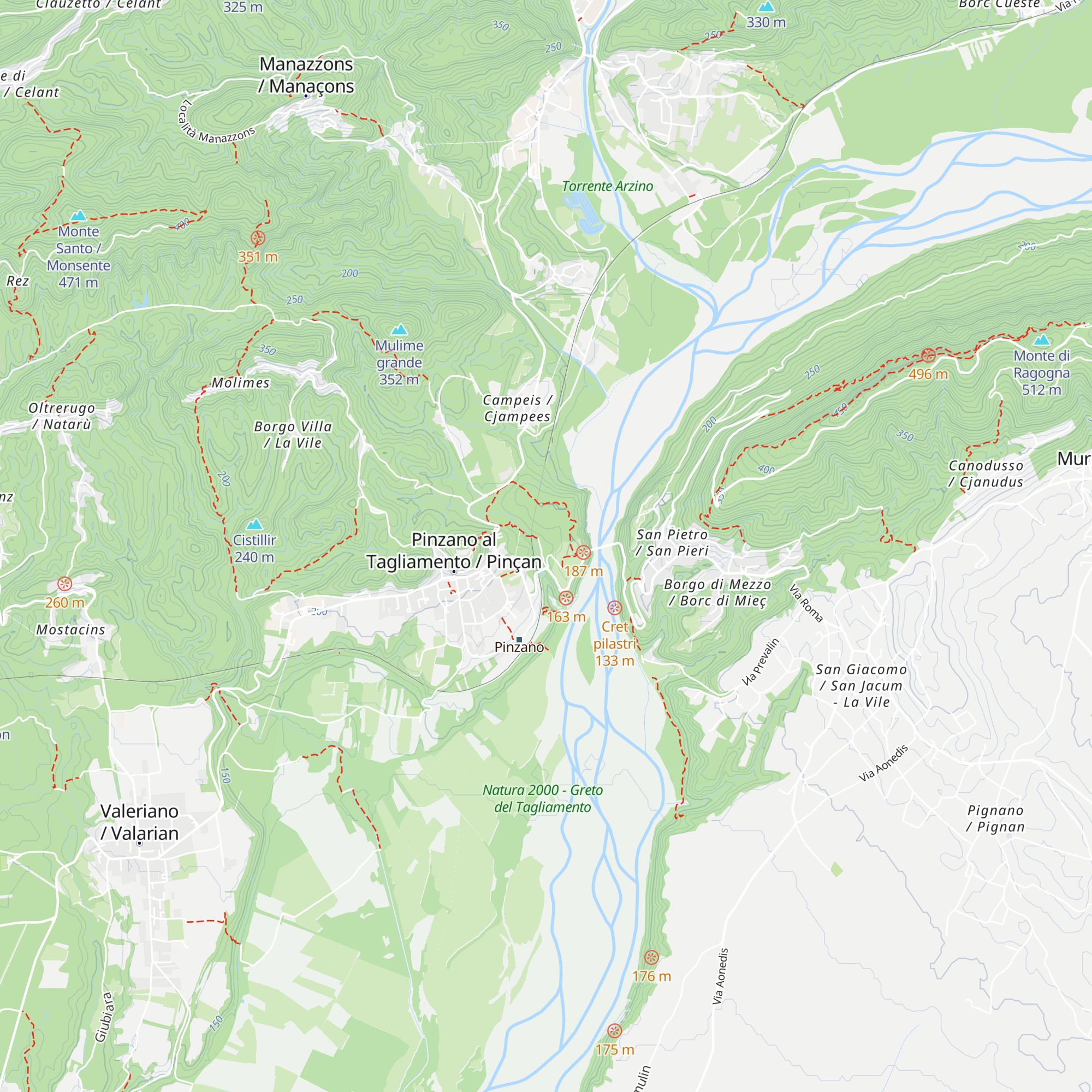 Ex caserma militare map