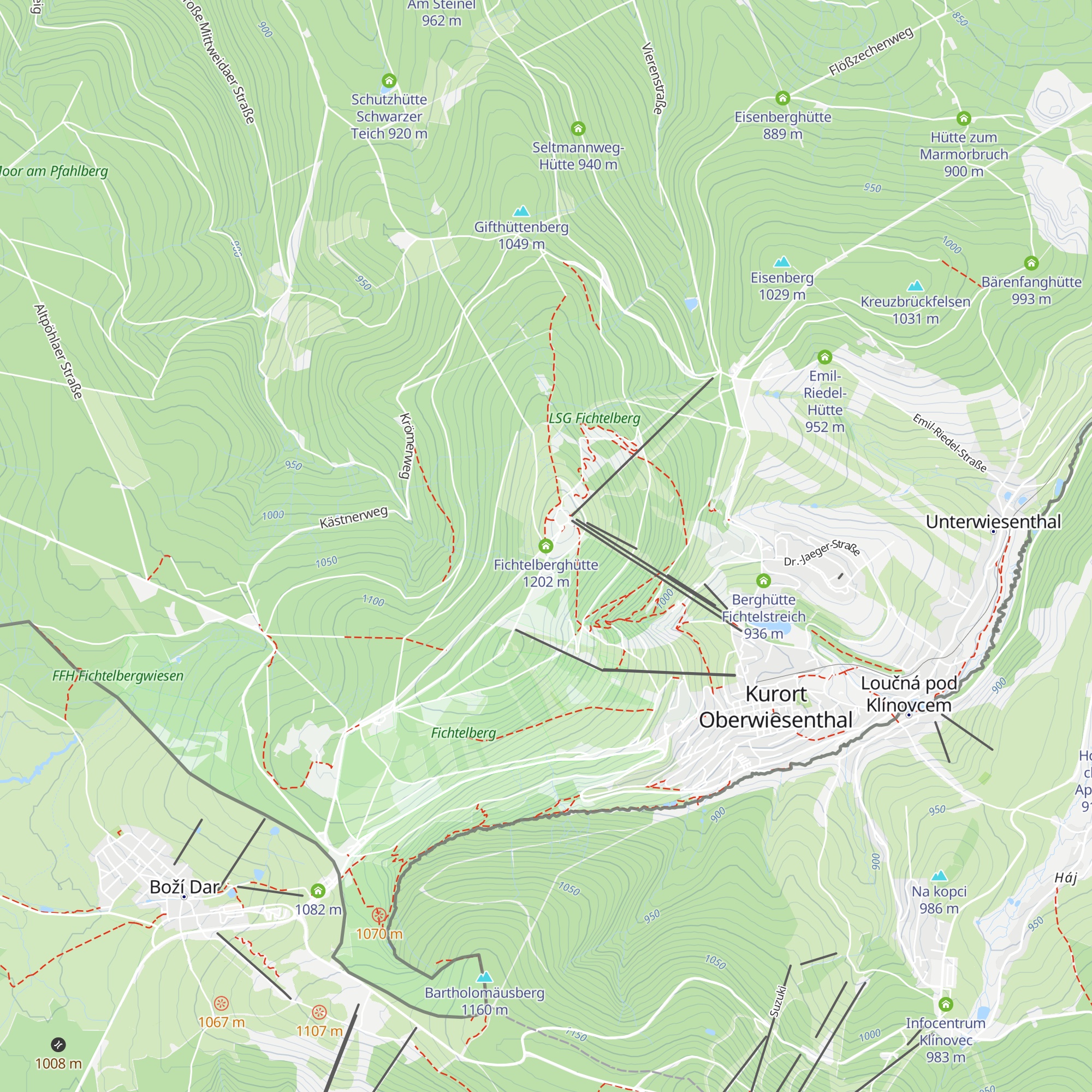 Fichtelberghütte map