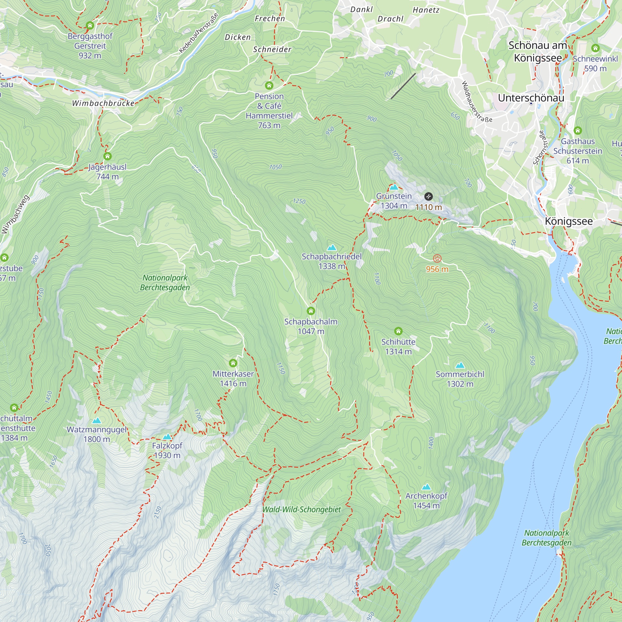 Schapbachalm map